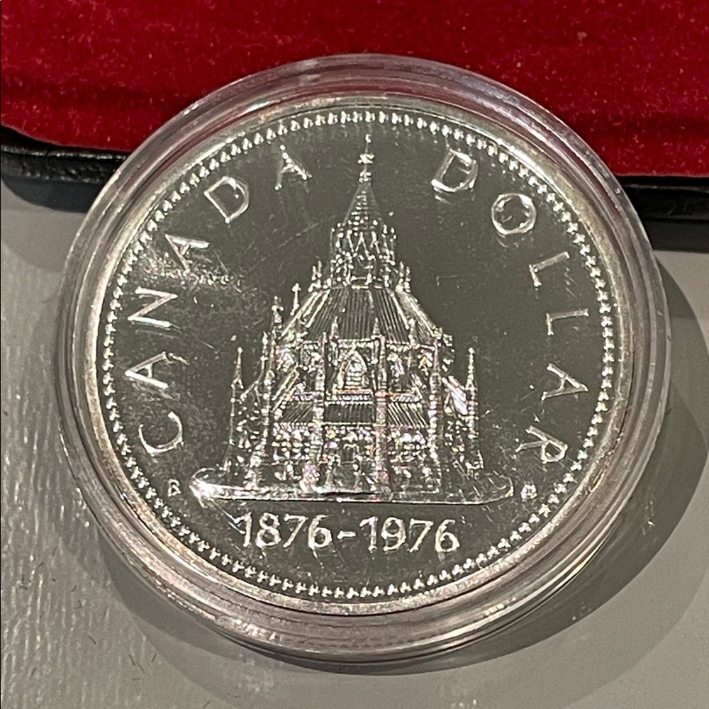 RCM 1976 Specimen 100th Ann. Commemorative Silver Dollar in Original Case